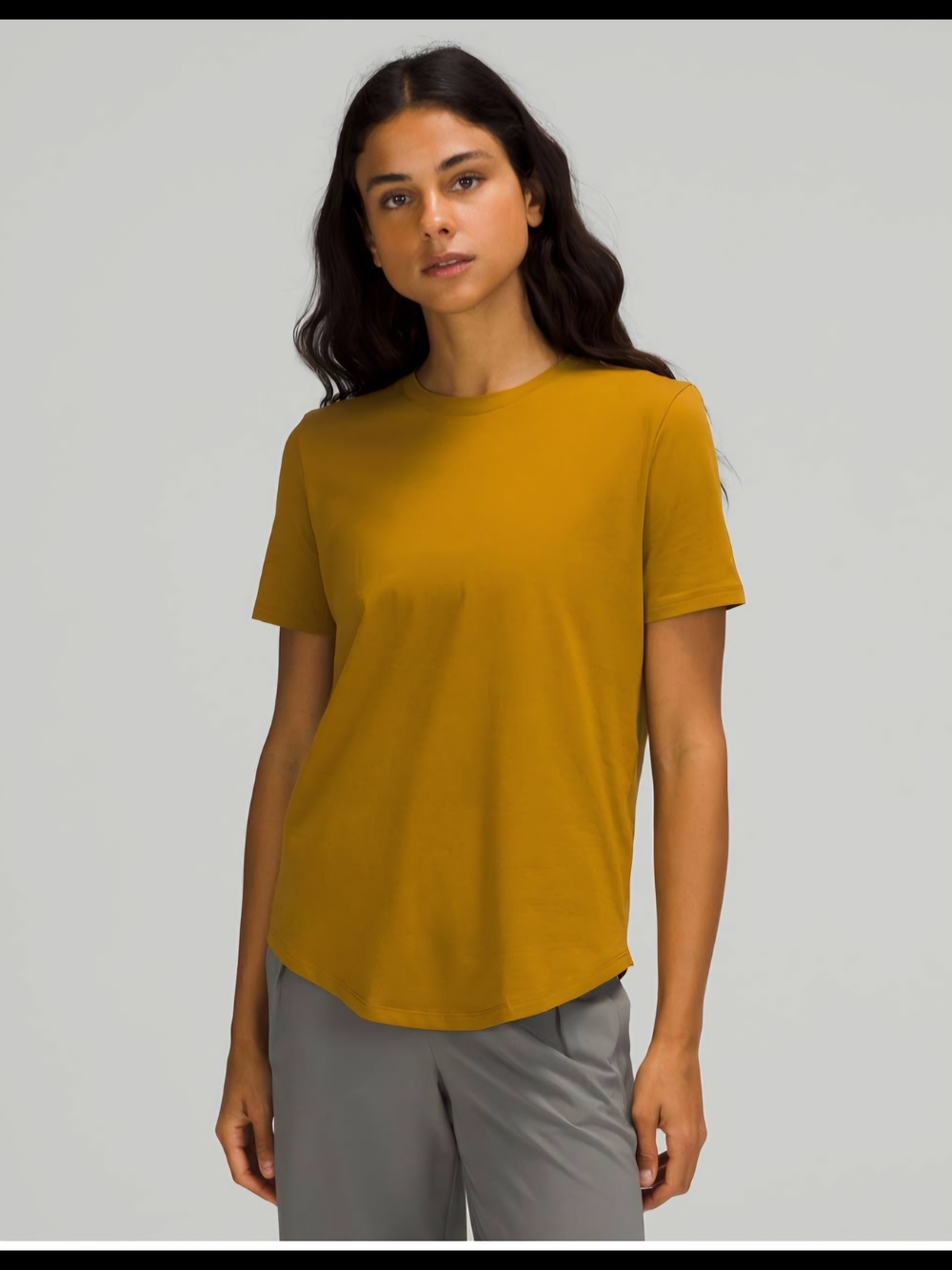 Lululemon Love Crew Short Sleeve T-Shirt- Gold Spice